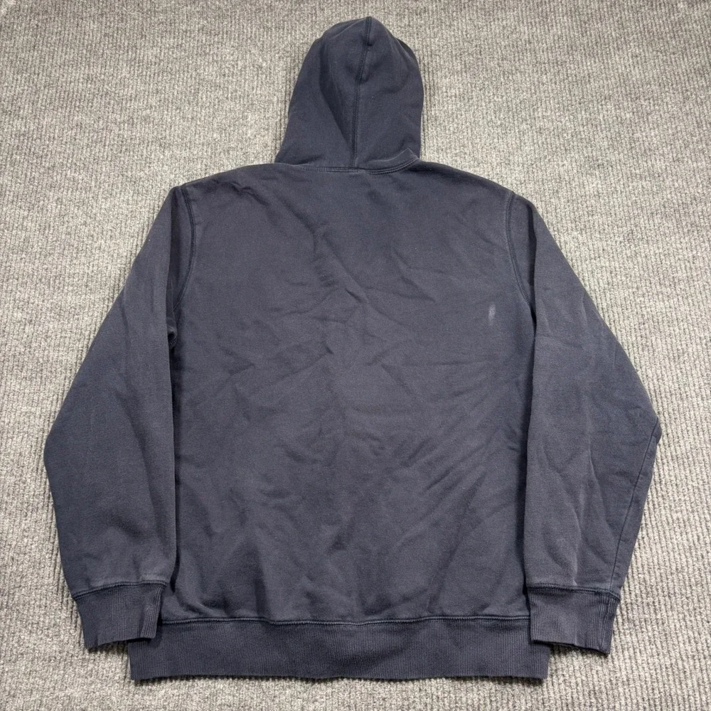 Nike Jacket Mens XXL Full Zip Hoodie Navy Blue Fleece Swoosh 341573-405
